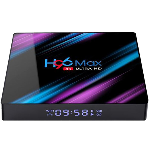 Smart Box H96 MAX/ 4K/ Android 10.0, H616 QuadCore, 4GB/32GB, WiFI, 10/100M RJ-45